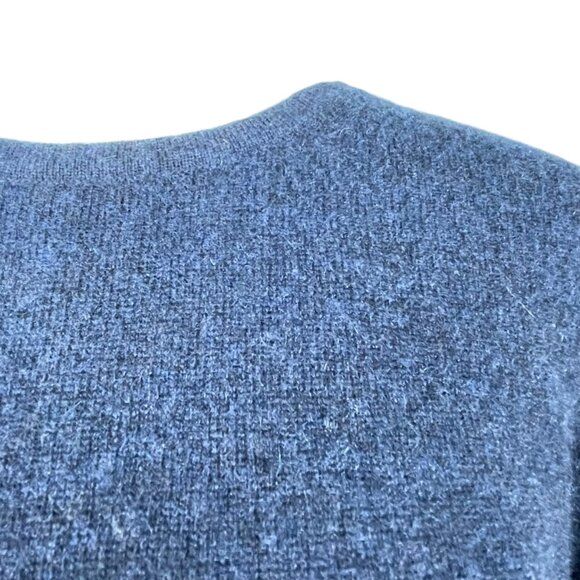 Charter Club 100% Cashmere Navy Blue Crew Neck Sweater XL Luxury Soft Knit - Picture 7 of 9